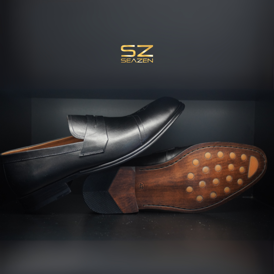 Giày tây nam SeaZen cao cấp màu đen SZAPLX004 - Ảnh 3