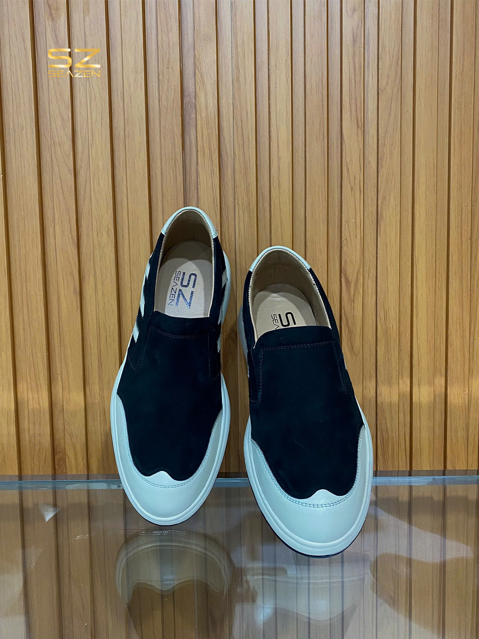 Giày sneaker loafer họa tiết 3 sọc SZAPNM020 - Ảnh 4